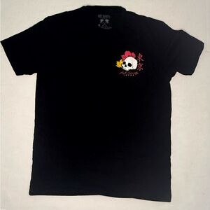 RIOT SOCIETY T Shirt Men Large Black Japan Short Sleeve Geisha Samurai